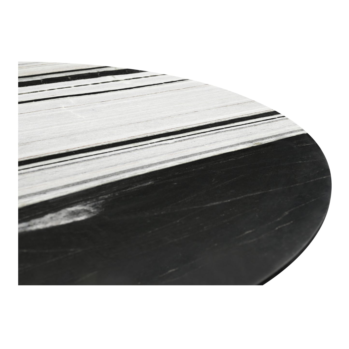 Celia Oval Dining Table Panda Marble by Moe's Home