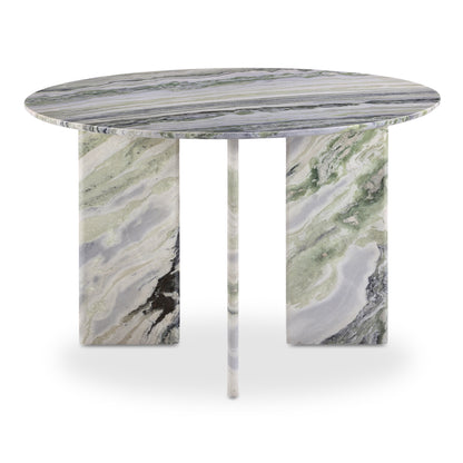 Celia Round Dining Table Green Onyx Marble | Green