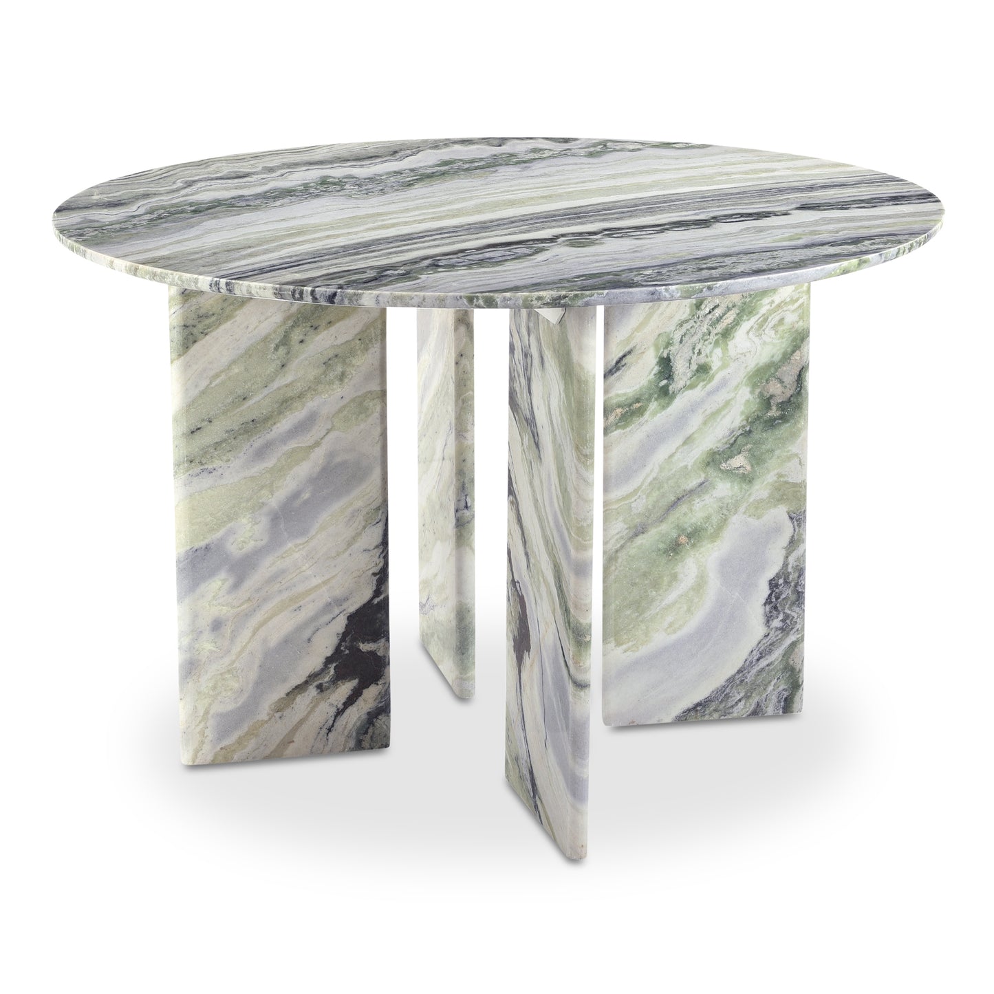 Celia Round Dining Table Green Onyx Marble by Moe's Home