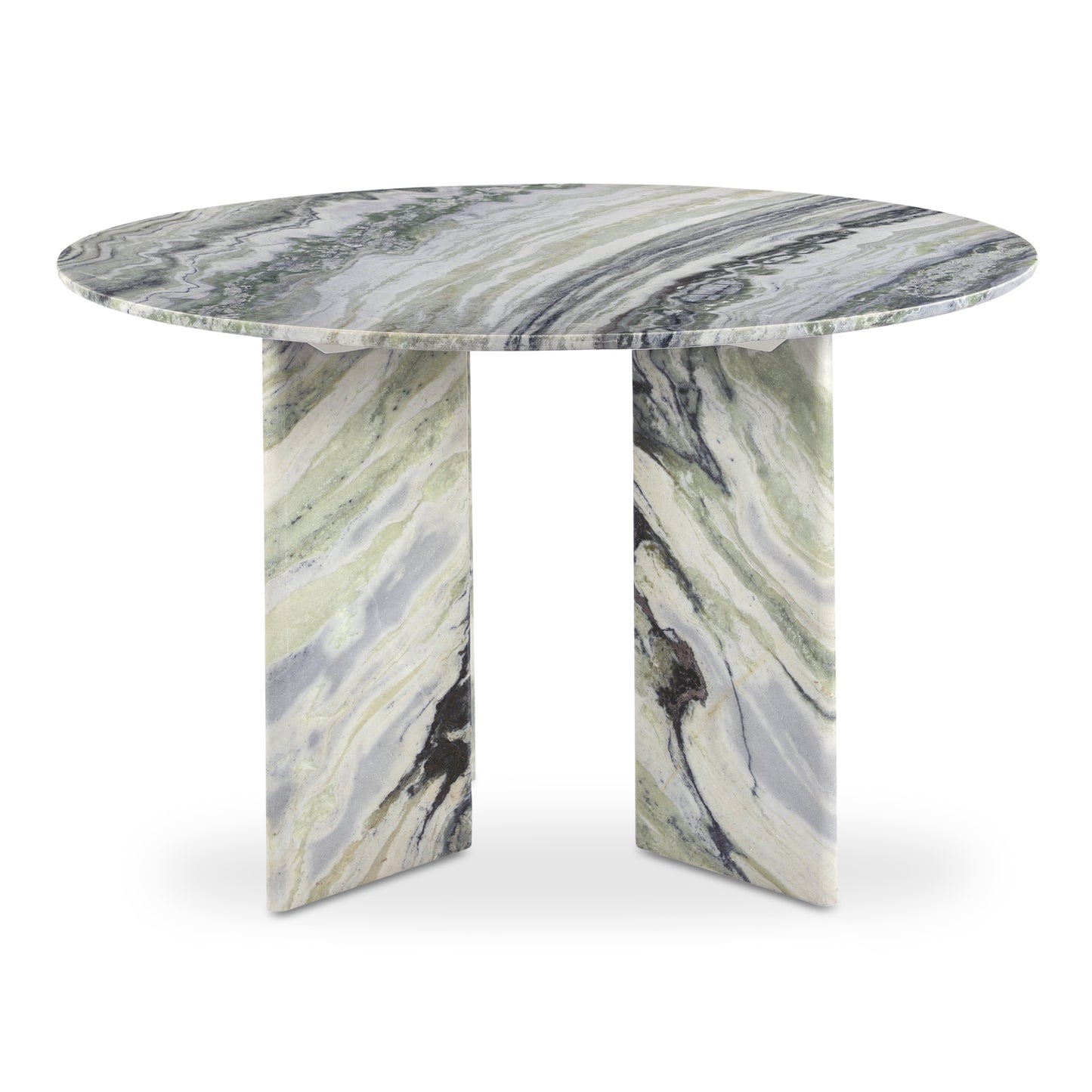 Celia Round Dining Table Green Onyx Marble by Moe's Home