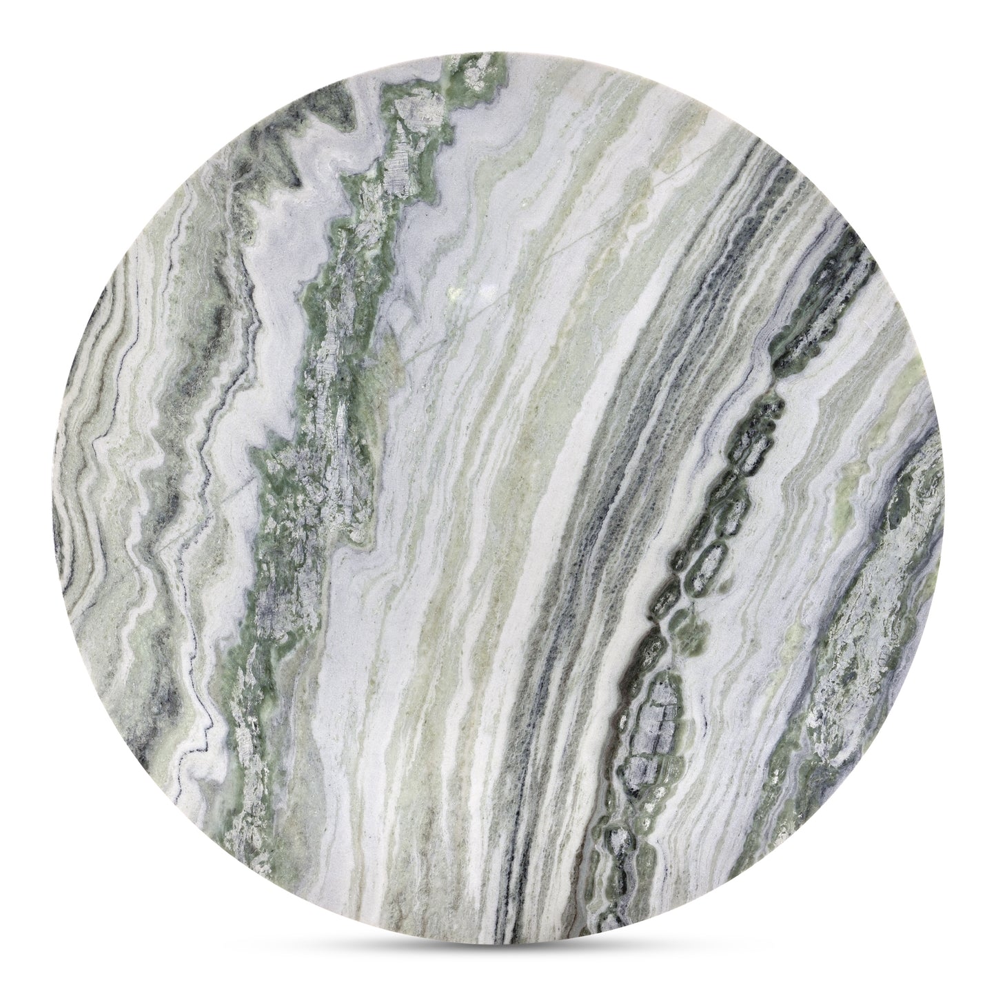 Celia Round Dining Table Green Onyx Marble by Moe's Home