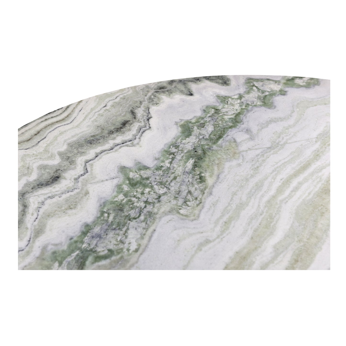 Celia Round Dining Table Green Onyx Marble by Moe's Home