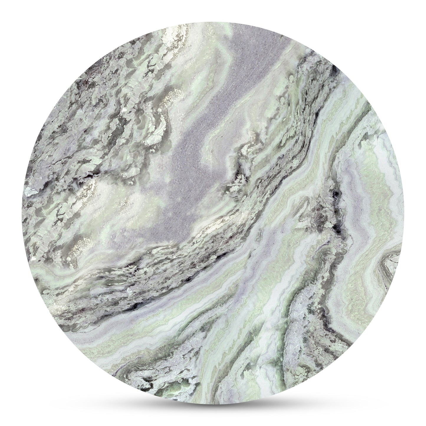 Celia Round Dining Table Green Onyx Marble by Moe's Home