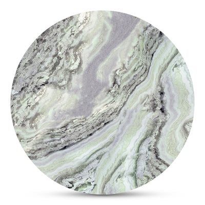 Celia Round Dining Table Green Onyx Marble
