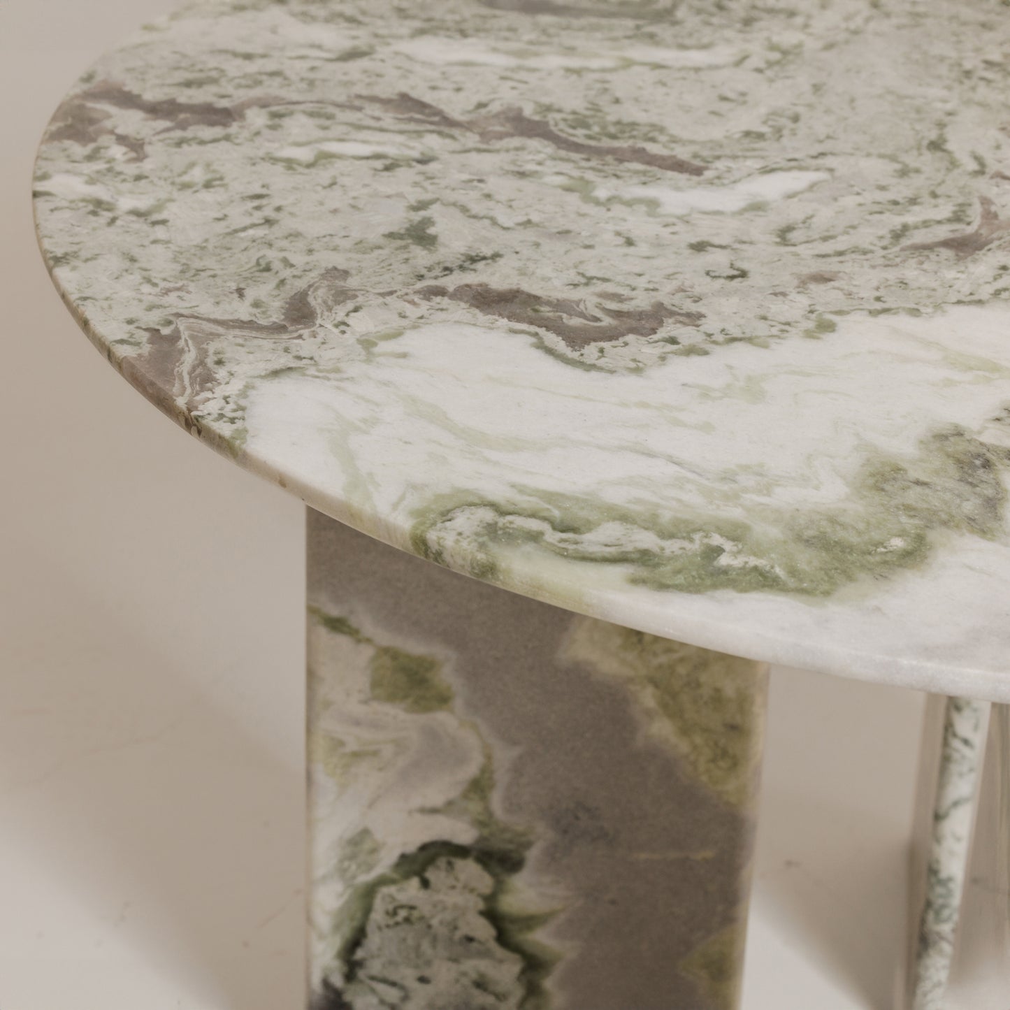 Celia Round Dining Table Green Onyx Marble by Moe's Home