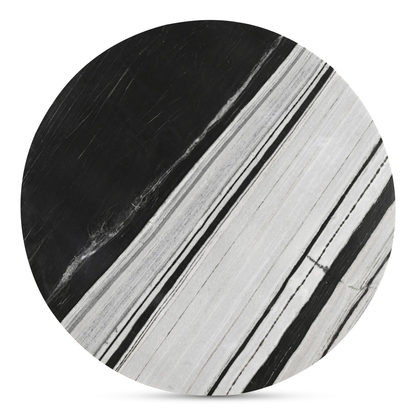 Celia Round Dining Table Panda Marble by Moe's Home