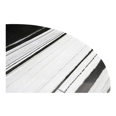 Celia Round Dining Table Panda Marble by Moe's Home