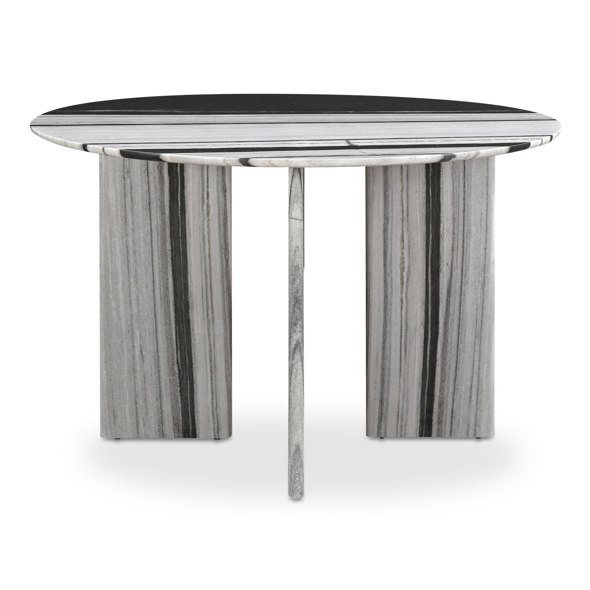 Celia Round Dining Table Panda Marble | Multicolor