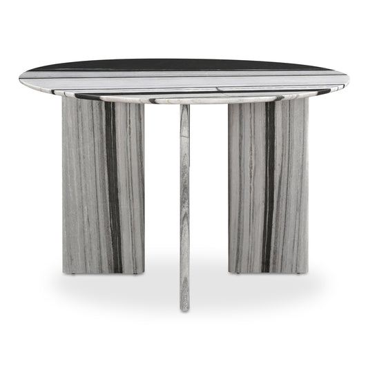 Celia Round Dining Table Panda Marble | Multicolor