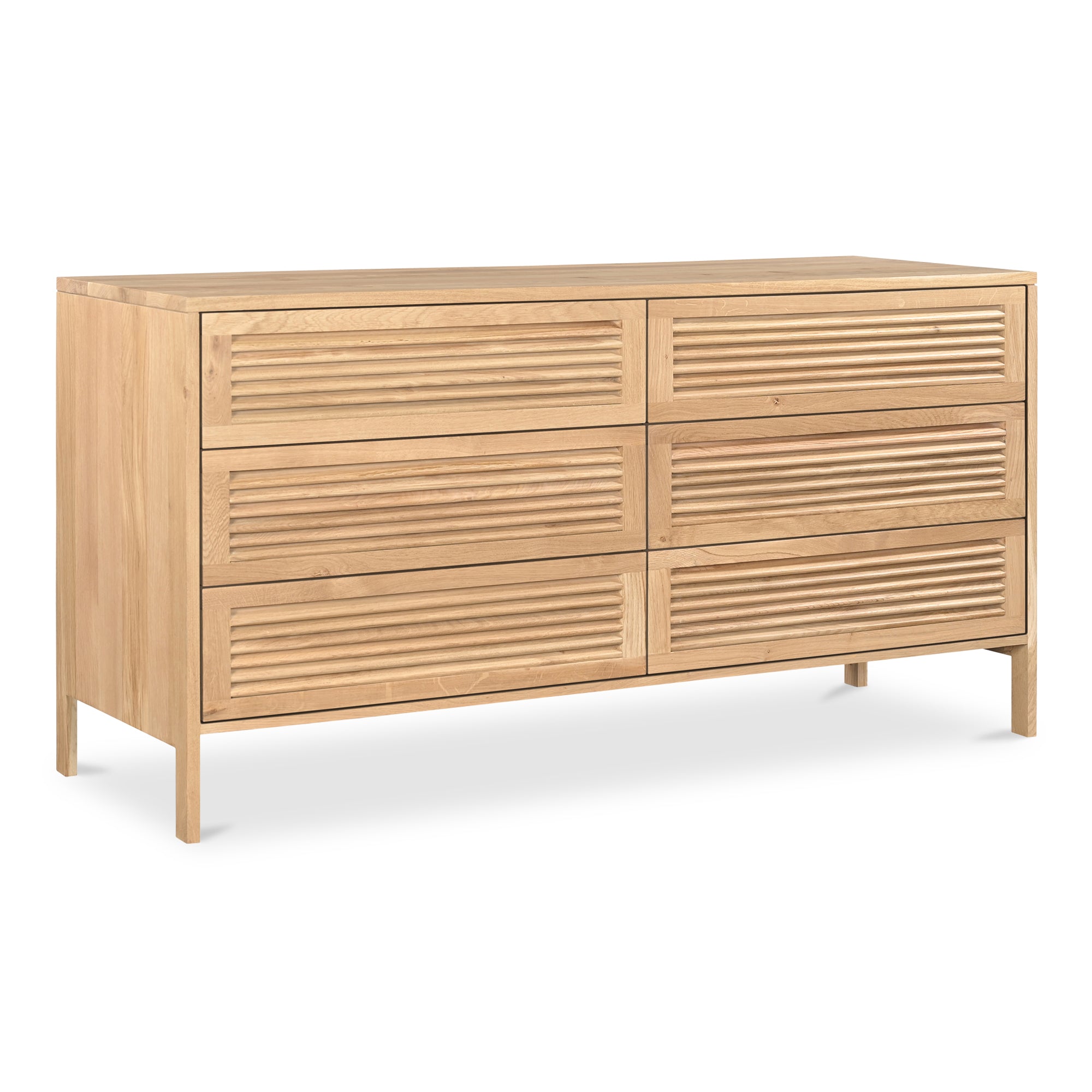 Teeda 6 Drawer Dresser Natural