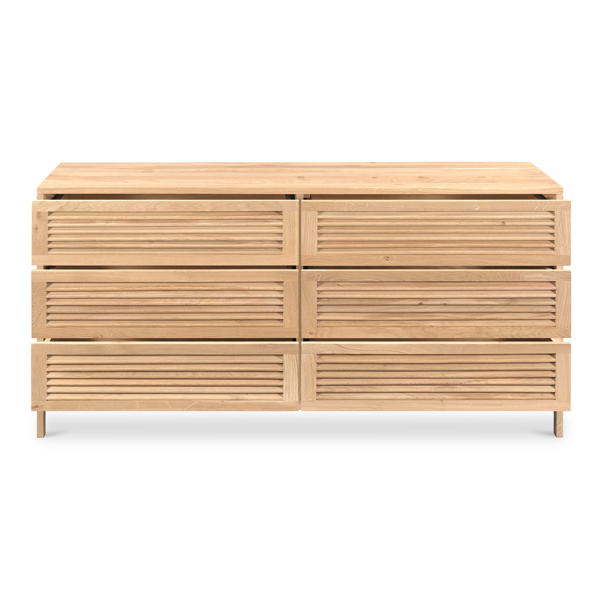 Teeda 6 Drawer Dresser Natural