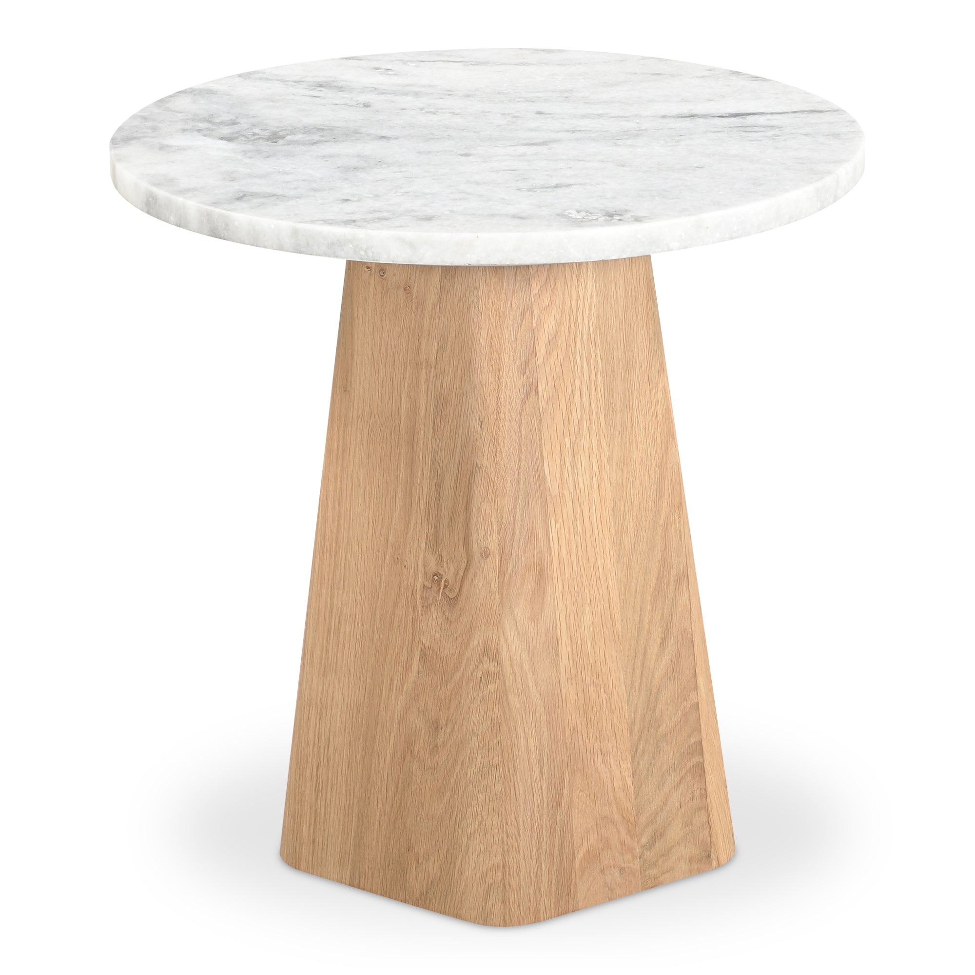 Evelyn Accent Table Ashen Gray Matrix Marble