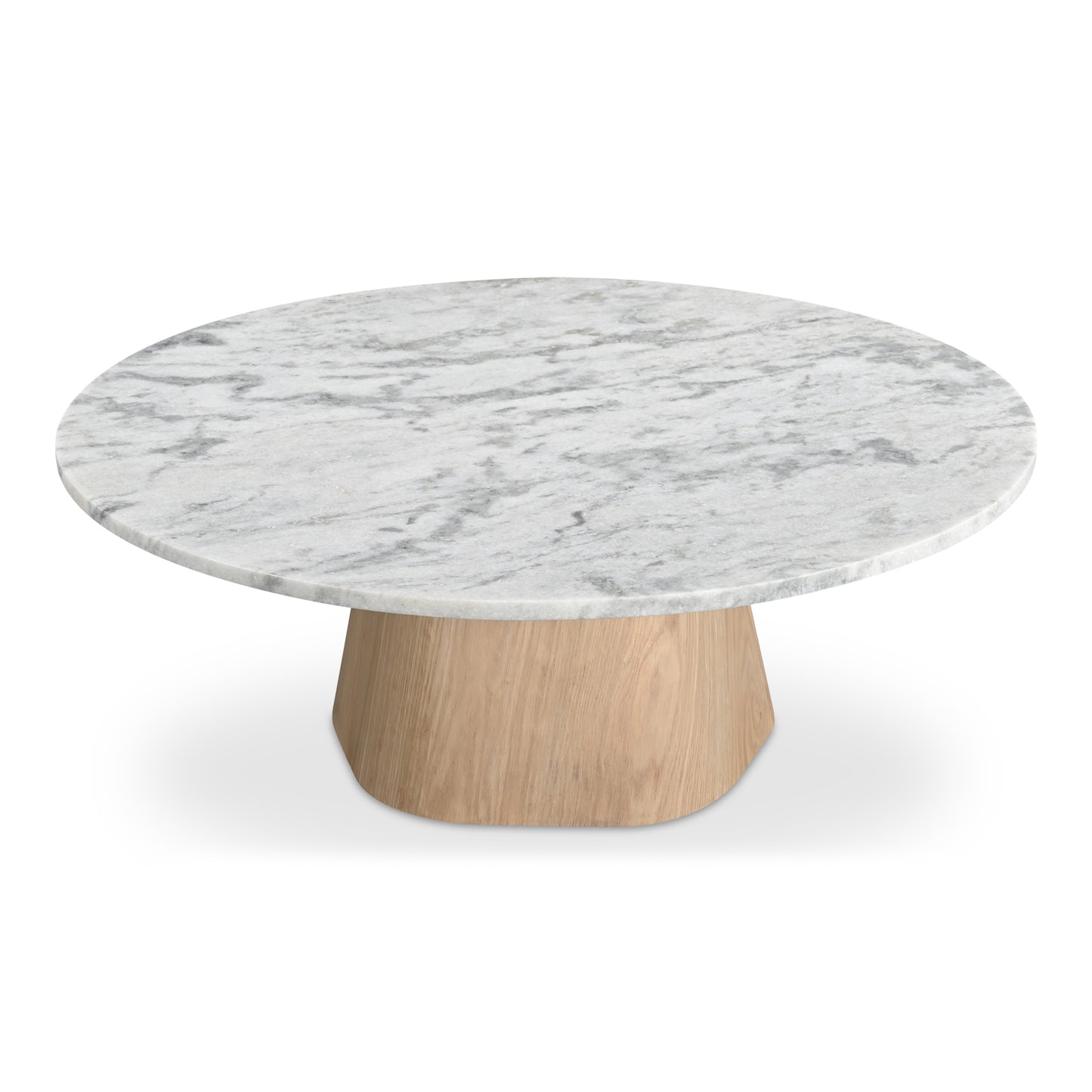 Evelyn Coffee Table Ashen Grey Matrix Marble by Moe's Home
