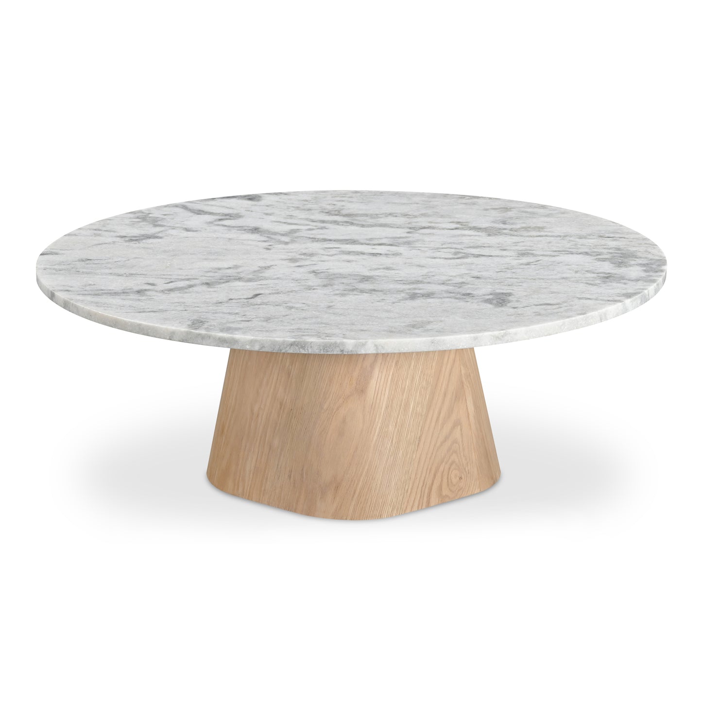 Evelyn Coffee Table Ashen Grey Matrix Marble by Moe's Home