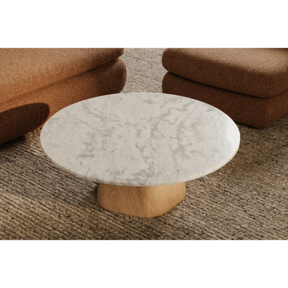 Evelyn Coffee Table Ashen Grey Matrix Marble