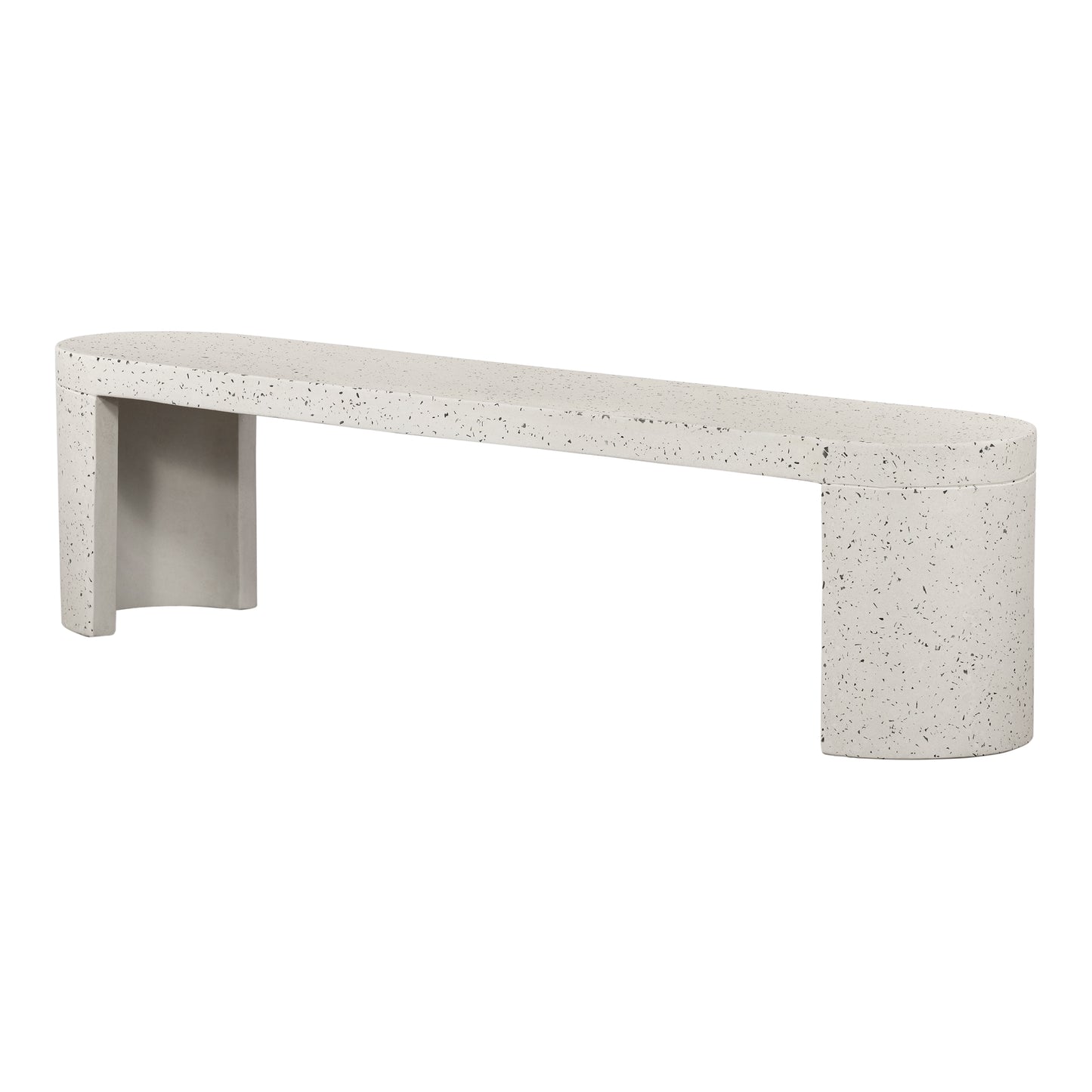 Lyon Outdoor Bench Light Grey by Moe's Home