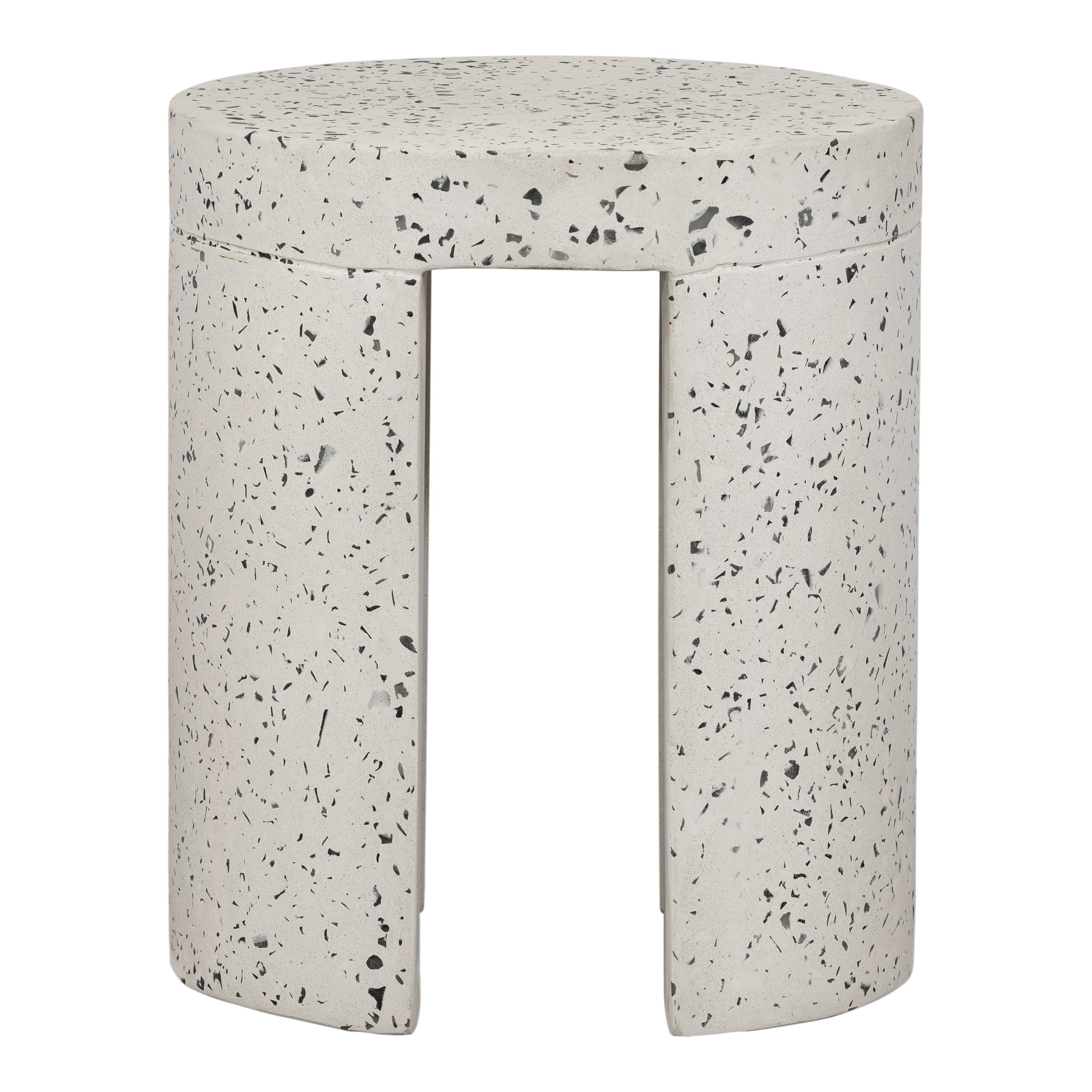 Lyon Outdoor Stool Light Grey | White