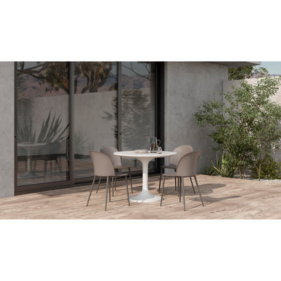 Tuli Café Table Light Grey by Moe's Home