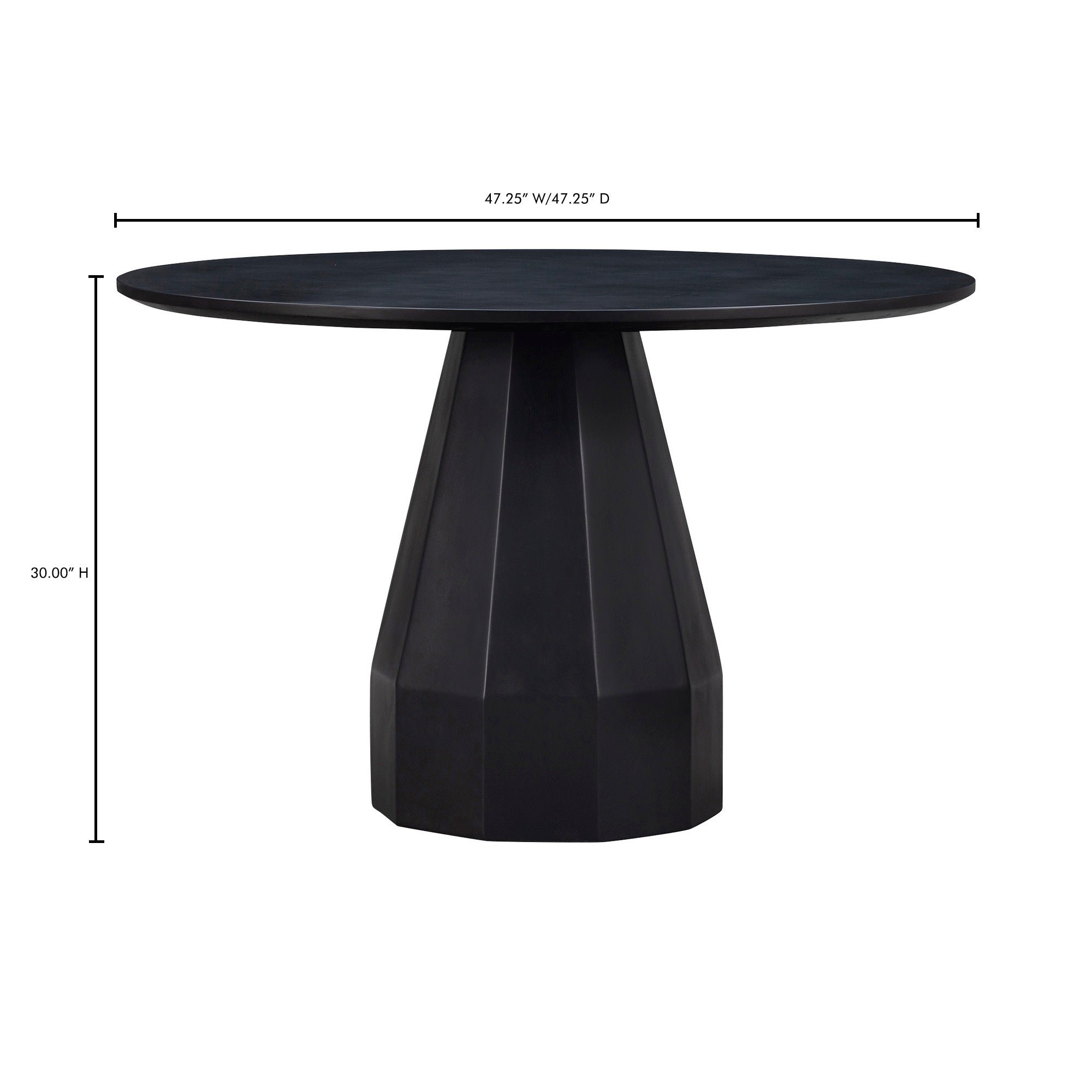 Templo Outdoor Dining Table Black