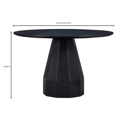 Templo Outdoor Dining Table Black