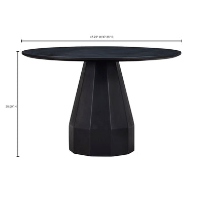 Templo Outdoor Dining Table Black