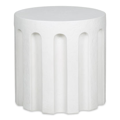 Eris Outdoor Accent Table White