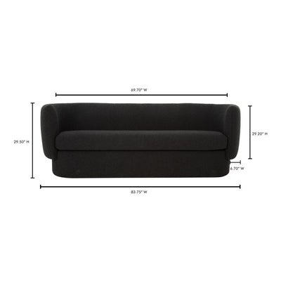 Koba Sofa Maya Black by Moe's Home