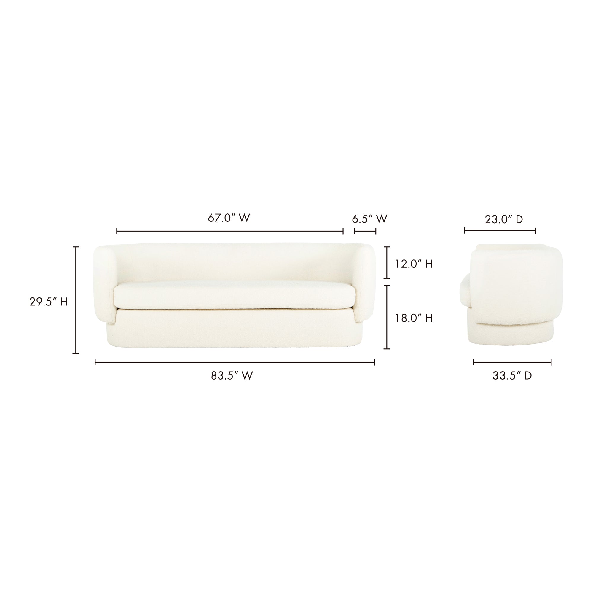 Koba Sofa Maya White