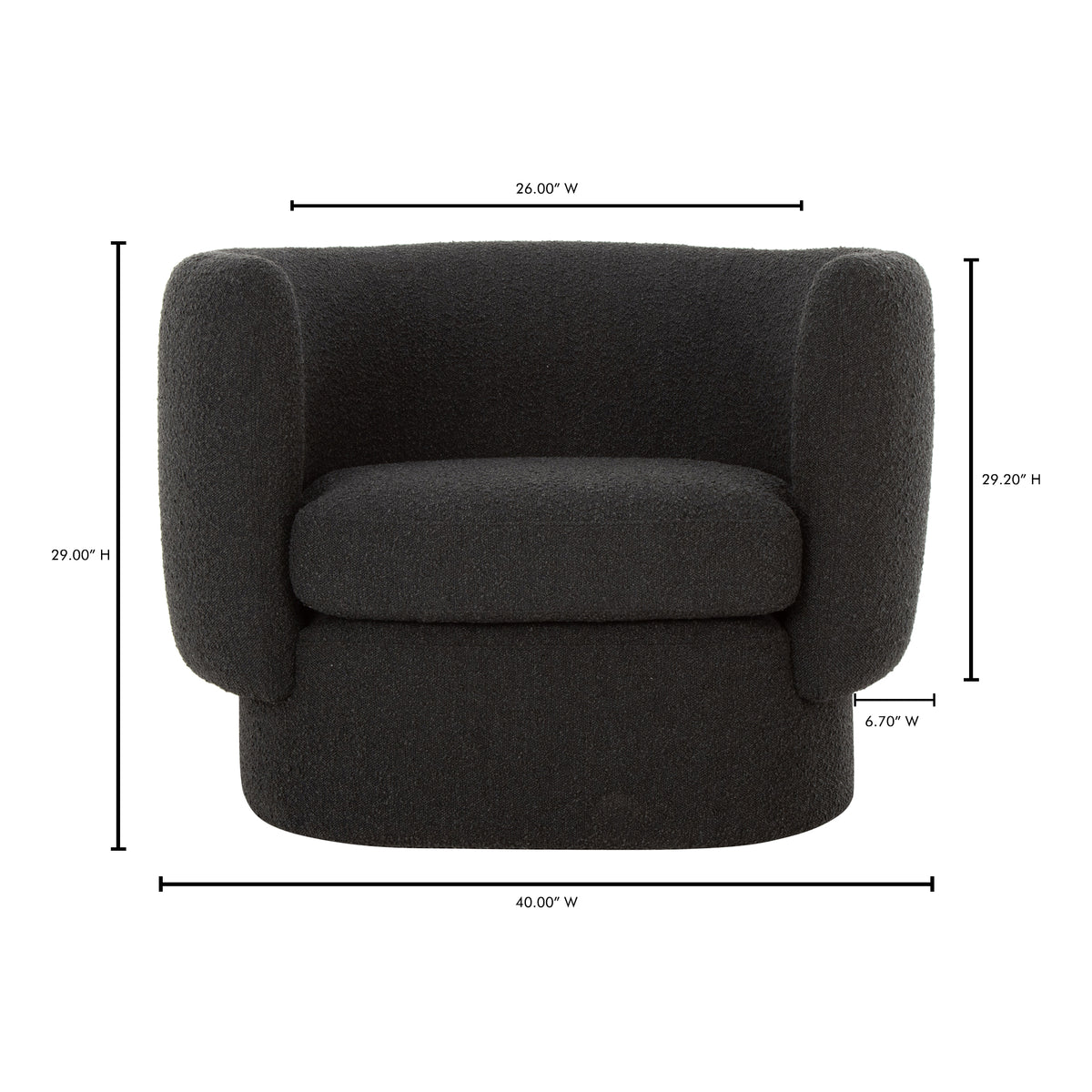 Koba Chair Maya Black by Moe's Home