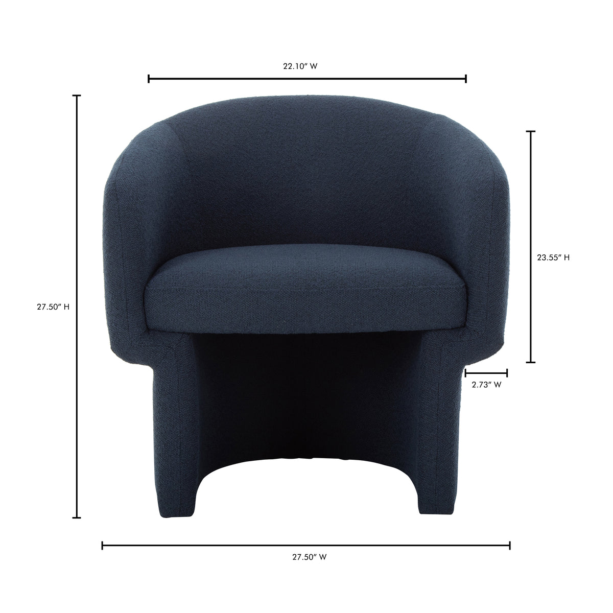 Franco Chair Dark Indingo by Moe's Home