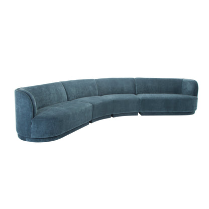 Yoon Eclipse Modular Sectional Right Chaise Nightshade Blue