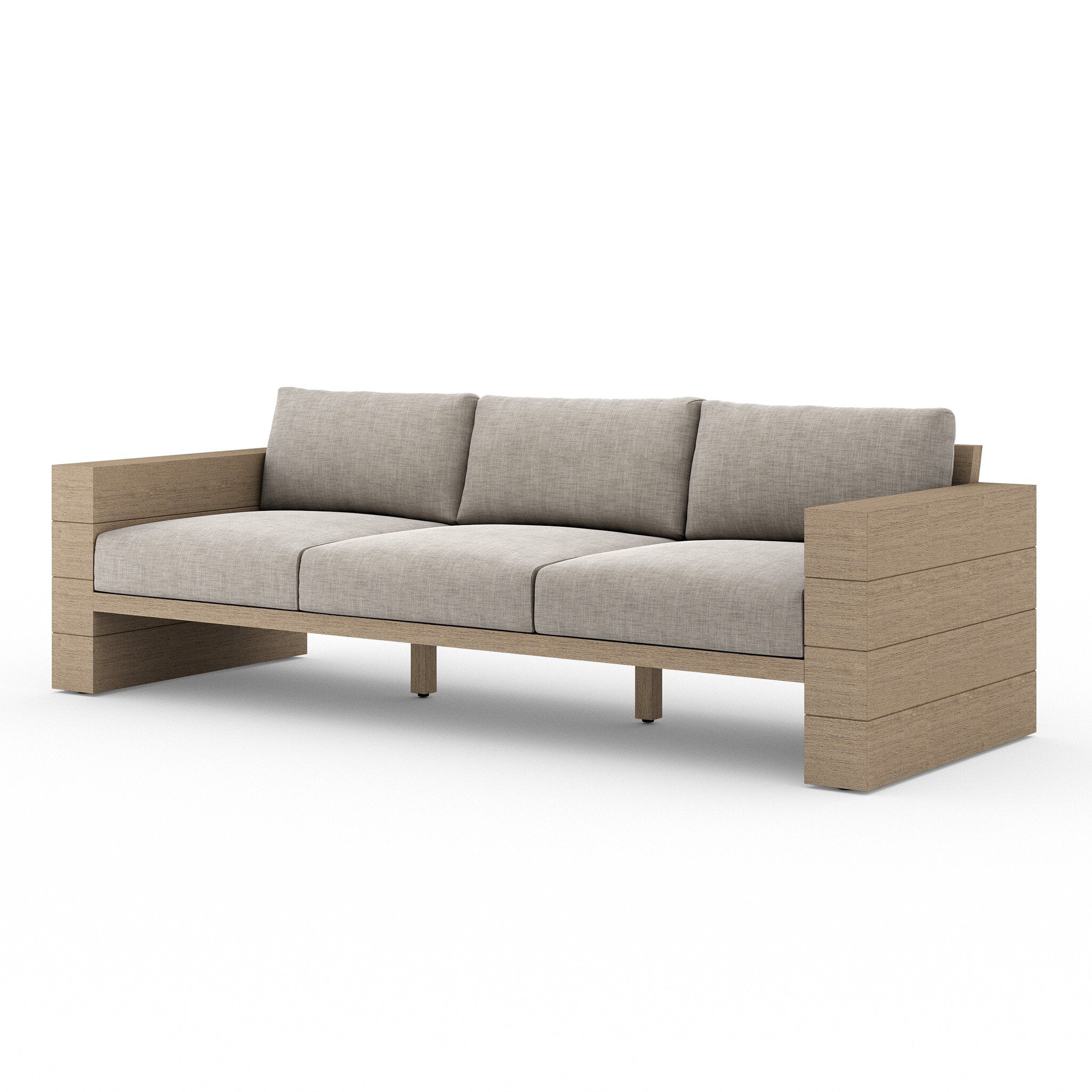 Leroy Outdoor Sofa, Washed Brown