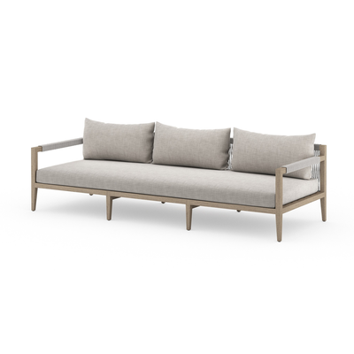 Sherwood Outdoor Sofa, Washed Brown