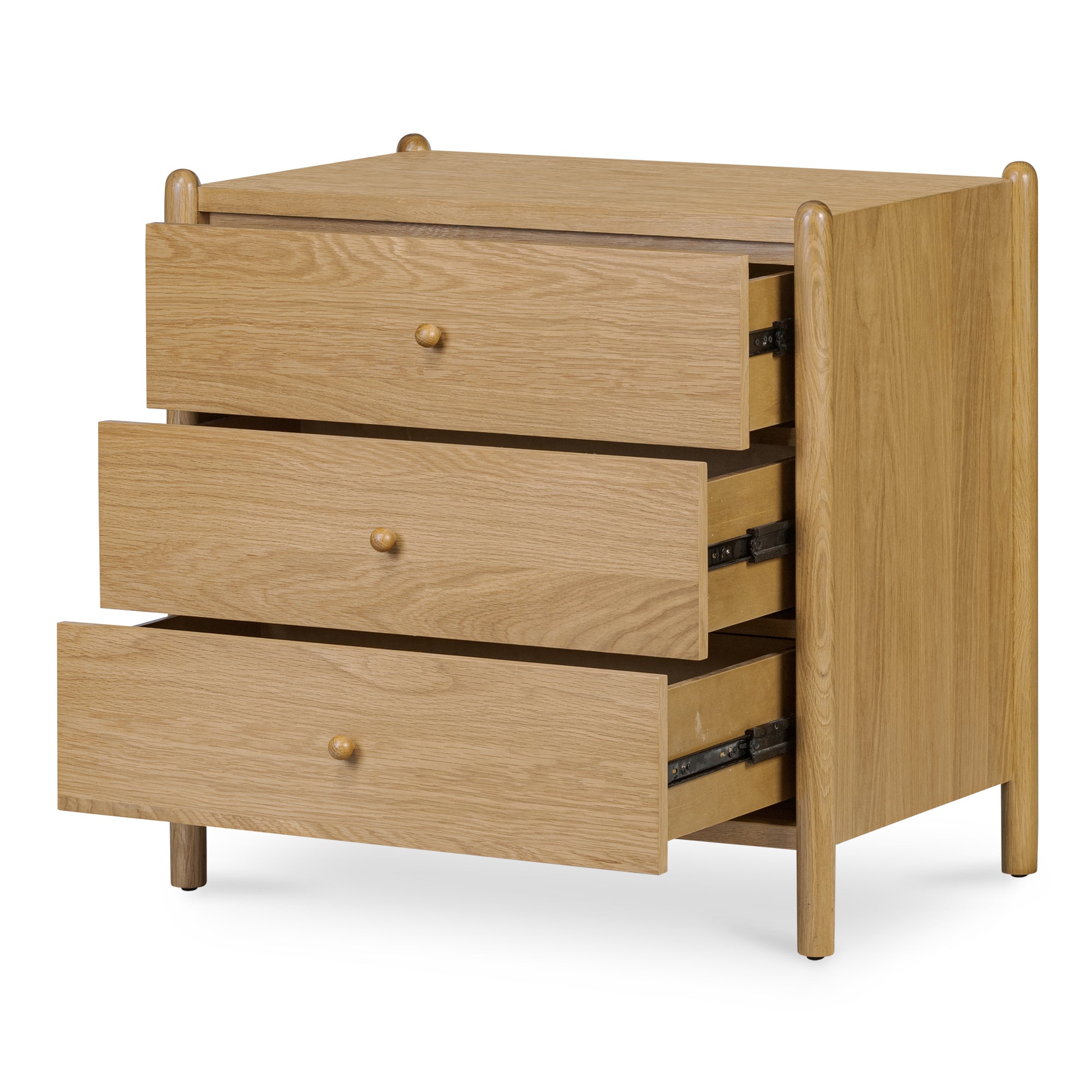 Billy 3 Drawer Nightstand Natural