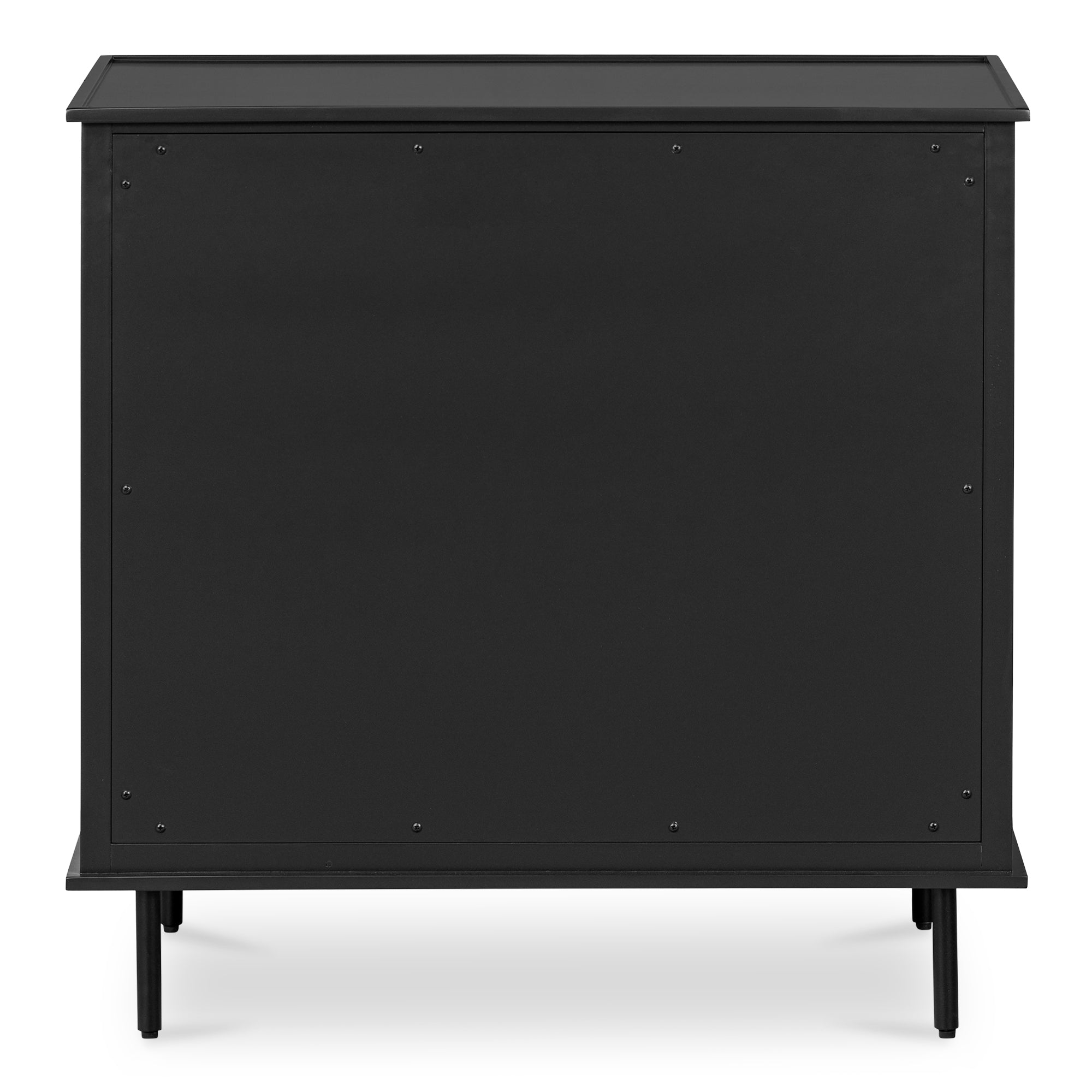 Reagan 3 Drawer Nightstand Black