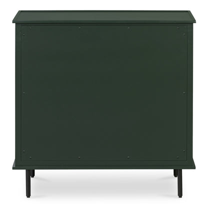 Reagan 3 Drawer Nightstand Deep Green