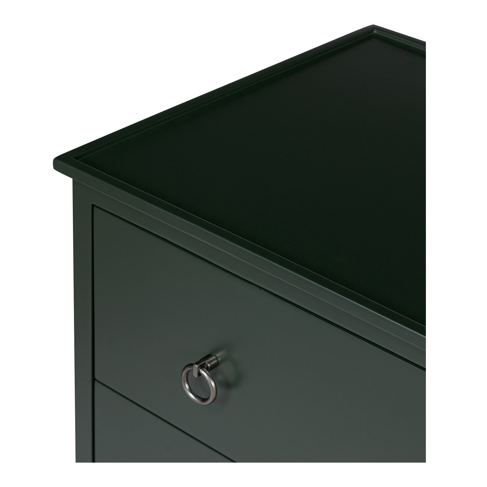 Reagan 3 Drawer Nightstand Deep Green