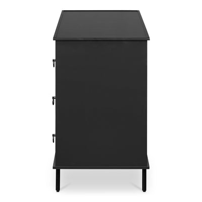 Reagan 6 Drawer Dresser Black by Moe's Home