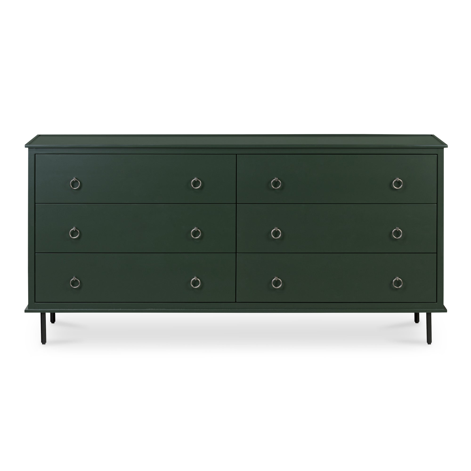 Reagan 6 Drawer Dresser Deep Green | Green