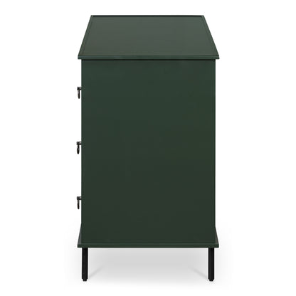 Reagan 6 Drawer Dresser Deep Green