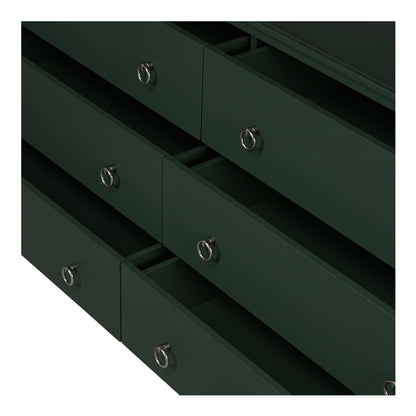 Reagan 6 Drawer Dresser Deep Green