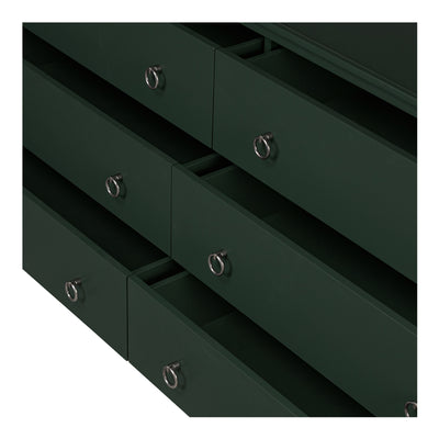 Reagan 6 Drawer Dresser Deep Green by Moe's Home