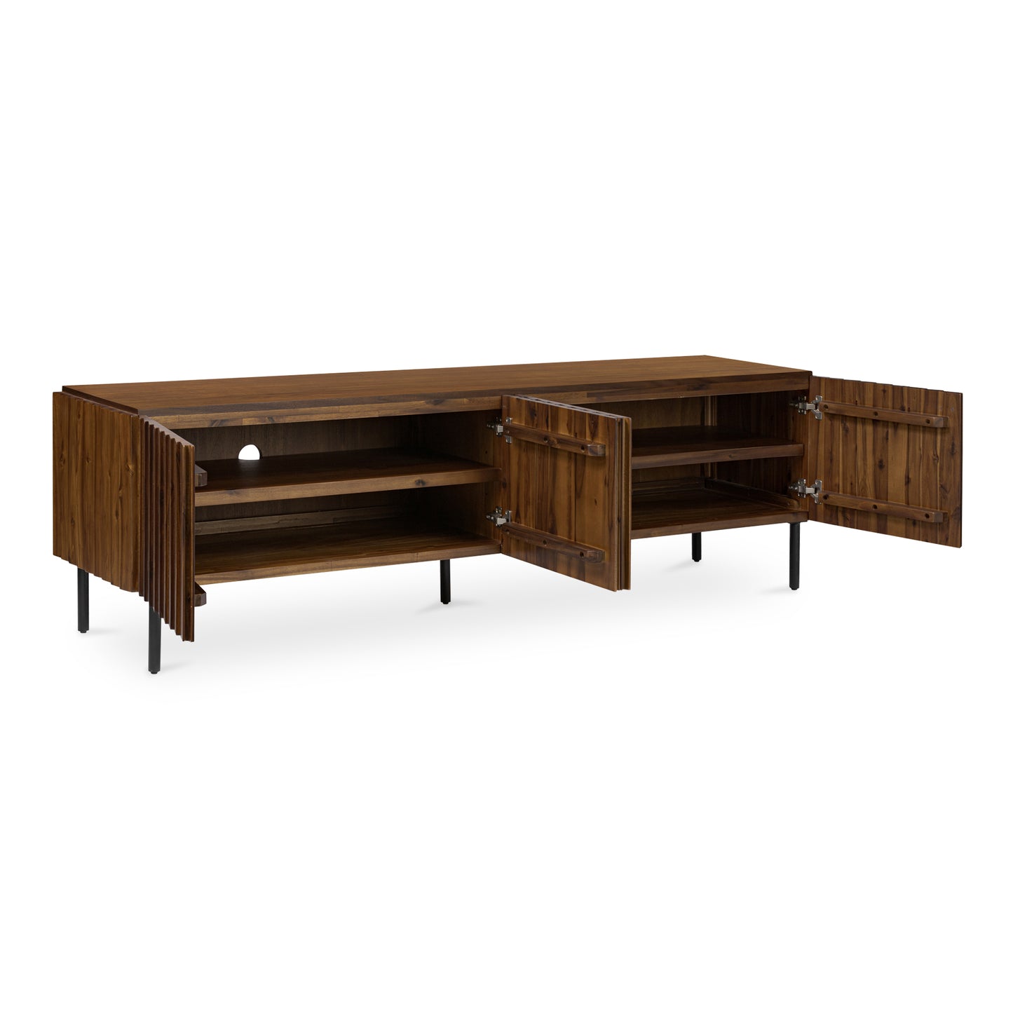 Lincoln Media Cabinet Brown by Moe's Home