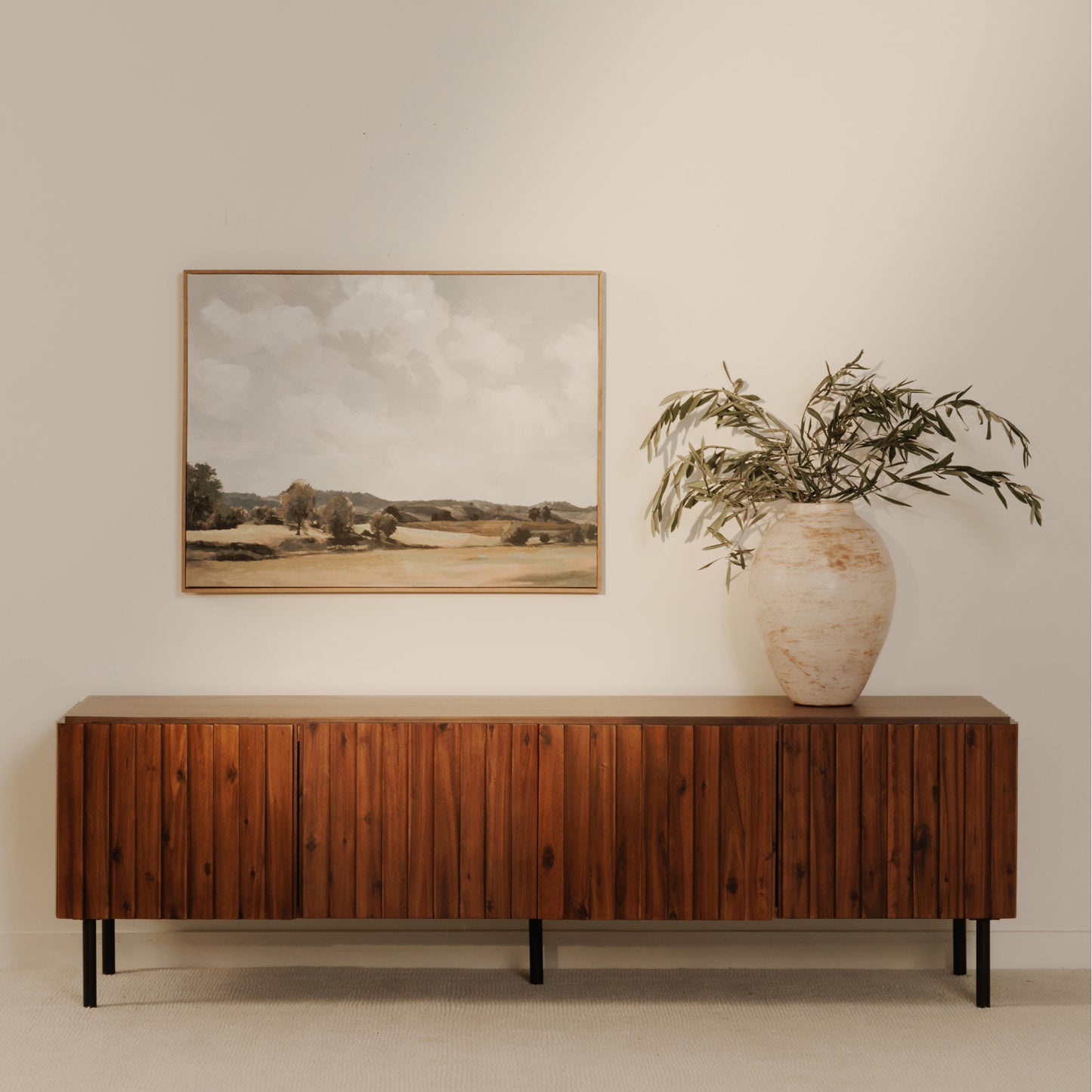 Lincoln Media Cabinet Brown by Moe's Home