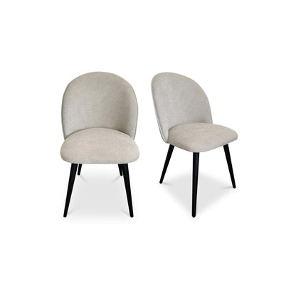 Clarissa Dining Chair Light Grey - Set Of Two | Grey