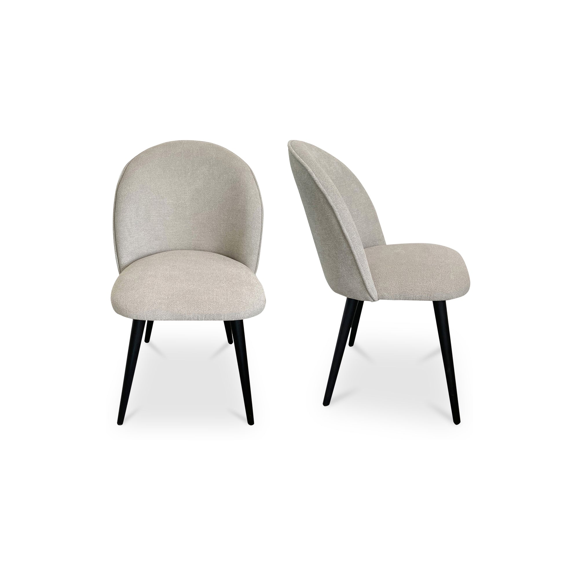 Clarissa Dining Chair Light Grey - Set Of Two