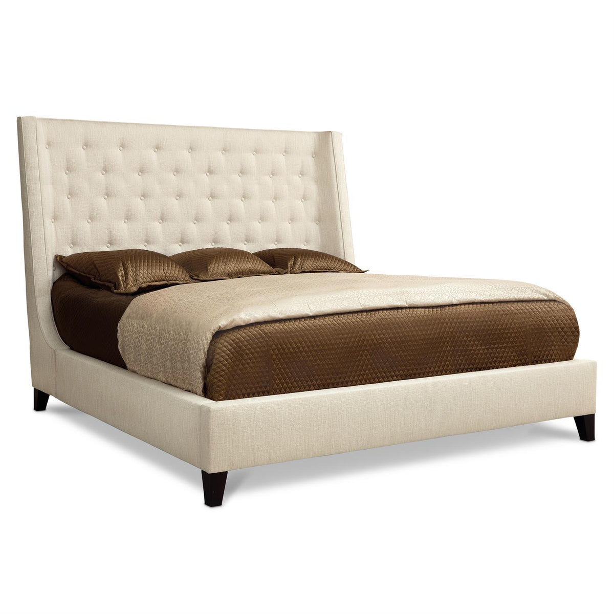 Maxime Fabric Shelter Bed King (69" H) by Bernhardt