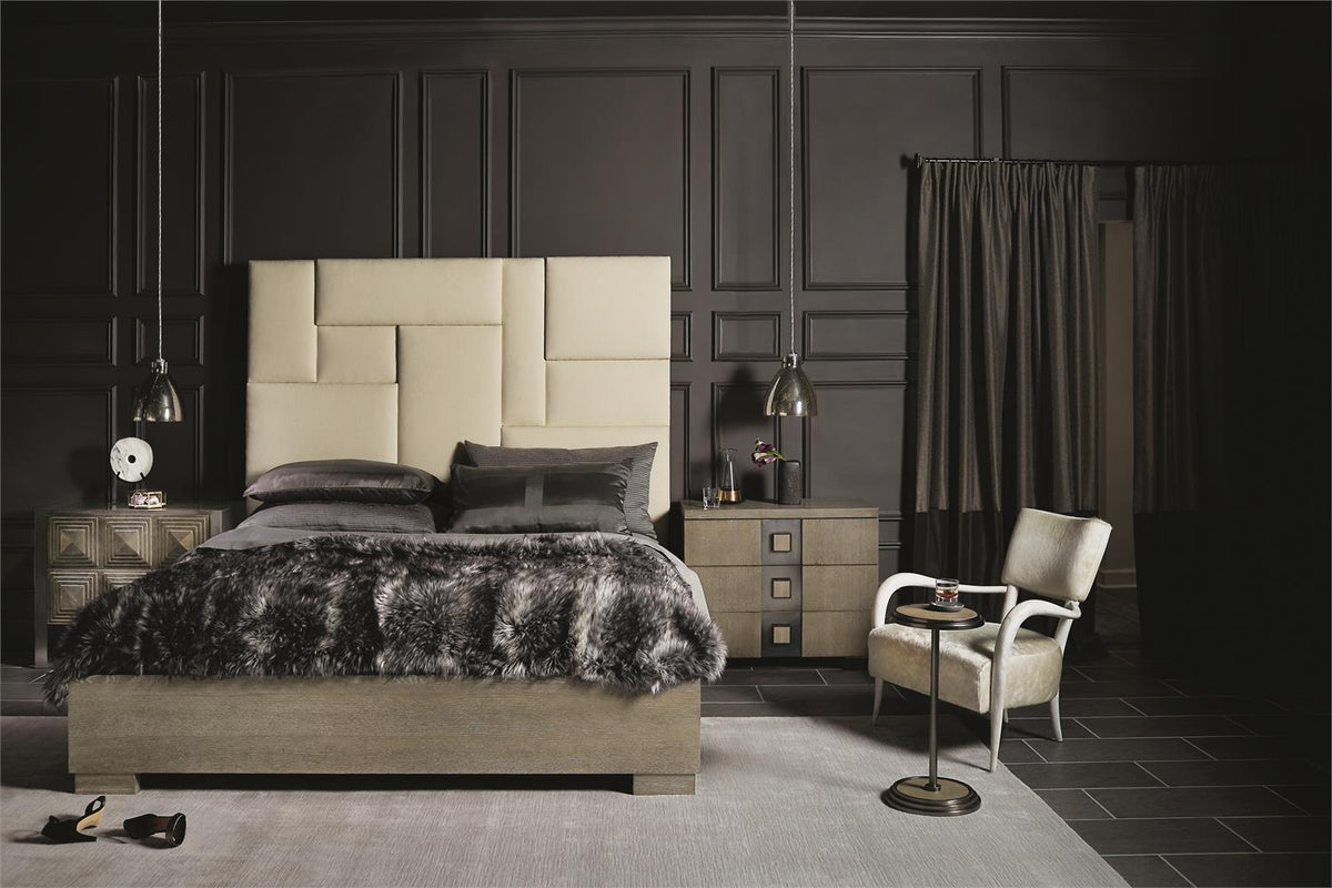 Mosaic Panel Bed King by Bernhardt