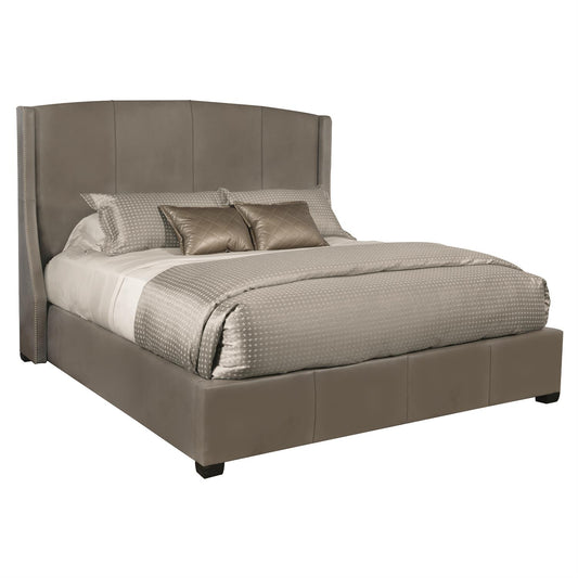 Cooper Leather Shelter Bed Queen (54" H) by Bernhardt