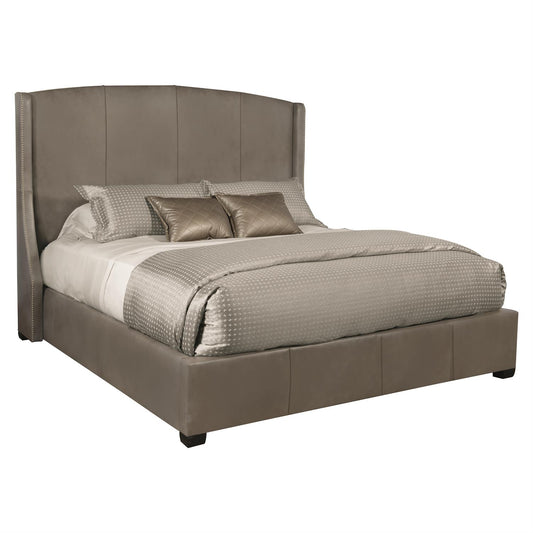 Cooper Leather Shelter Bed Queen (64" H) by Bernhardt